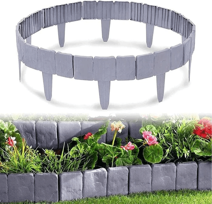 Garden Fence Edging™ | Dekorativ steinmur