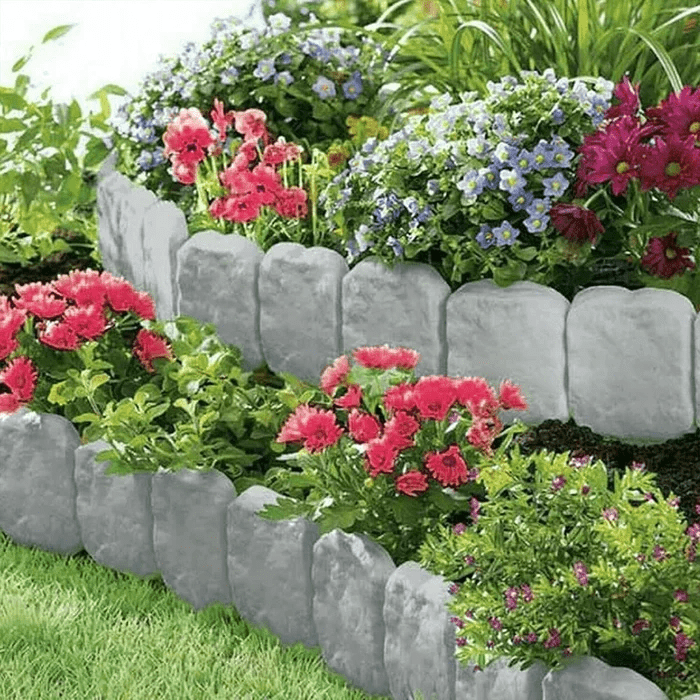 Garden Fence Edging™ | Dekorativ steinmur