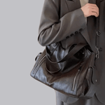 Chic Leather Bag 'Madison'™ | Stilig skulderremveske