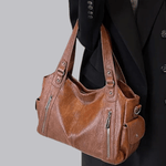 Chic Leather Bag 'Madison'™ | Stilig skulderremveske