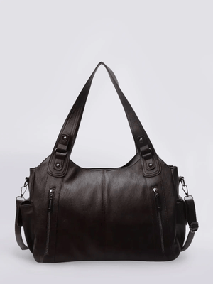 Chic Leather Bag 'Madison'™ | Stilig skulderremveske