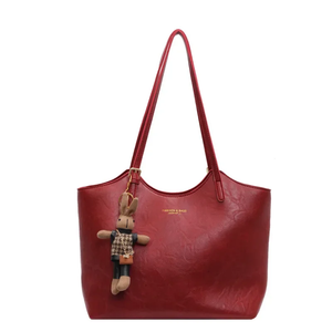 Eco Chic Leather Bag 'Georgia'™ | Elegant veske med stor kapasitet