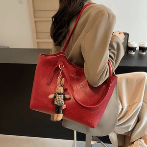 Eco Chic Leather Bag 'Georgia'™ | Elegant veske med stor kapasitet