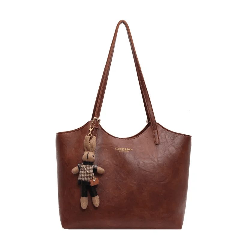 Eco Chic Leather Bag 'Georgia'™ | Elegant veske med stor kapasitet