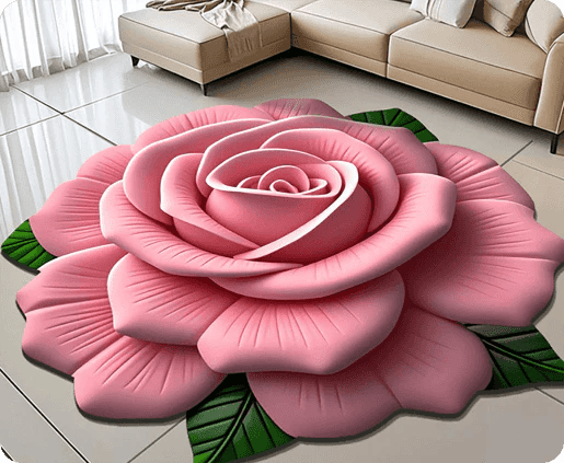 Floral 3D Fast Drying Diatomite Mat™ | Sklihemmende matte for gulv og bad