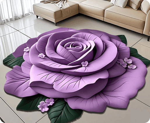 Floral 3D Fast Drying Diatomite Mat™ | Sklihemmende matte for gulv og bad