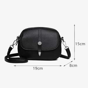 Crossbody Leather Lightweight Bag 'Aurora'™ | Stilig skulderveske