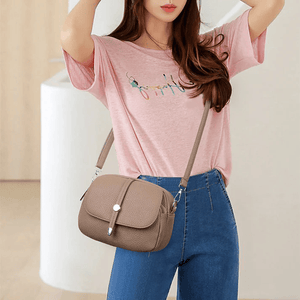 Crossbody Leather Lightweight Bag 'Aurora'™ | Stilig skulderveske