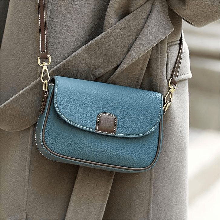 Crossbody Leather Bag 'Eloise'™ | Stilig skulderveske