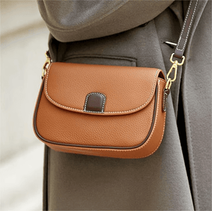 Crossbody Leather Bag 'Eloise'™ | Stilig skulderveske