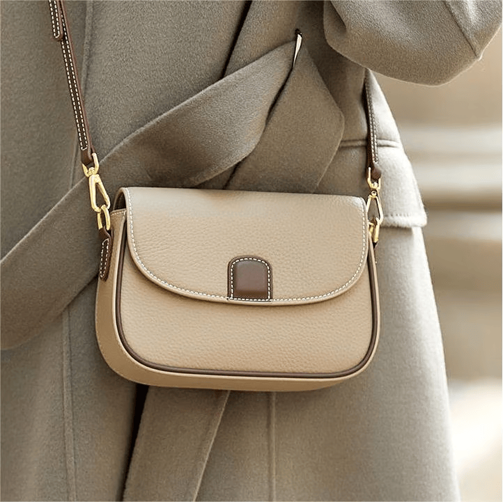 Crossbody Leather Bag 'Eloise'™ | Stilig skulderveske