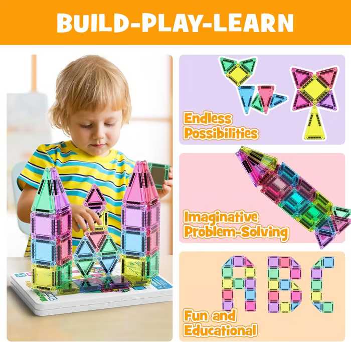 STEM Educational Toys™ | Magnetiske byggeklosser
