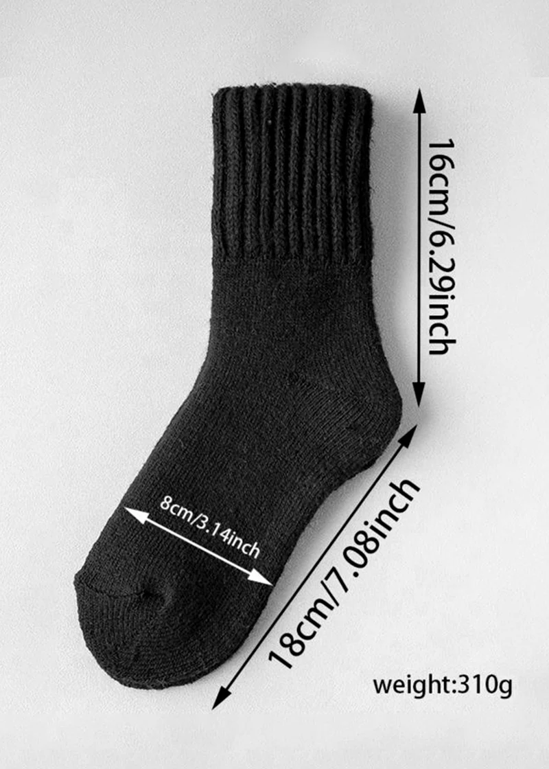 Cozy Ribbed Fleece Lined Crew Socks™ | Høst- og vintersokker