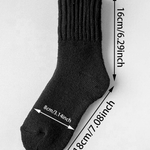 Cozy Ribbed Fleece Lined Crew Socks™ | Høst- og vintersokker