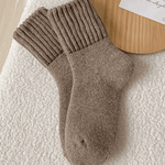 Cozy Ribbed Fleece Lined Crew Socks™ | Høst- og vintersokker