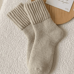 Cozy Ribbed Fleece Lined Crew Socks™ | Høst- og vintersokker