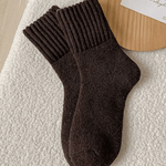 Cozy Ribbed Fleece Lined Crew Socks™ | Høst- og vintersokker
