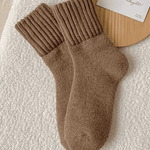 Cozy Ribbed Fleece Lined Crew Socks™ | Høst- og vintersokker