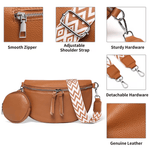 Crossbody Leather Bag ‘Ambre’™ | Stilig skulderveske