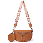 Crossbody Leather Bag ‘Ambre’™ | Stilig skulderveske