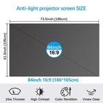 Anti-Light 4K Projector Screen (16:9)™ | For best mulig bildekvalitet!