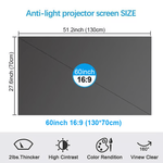 Anti-Light 4K Projector Screen (16:9)™ | For best mulig bildekvalitet!