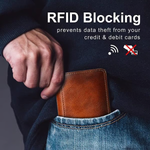 RFID-blokkerende lærlommebok ‘Bennett’™ | RFID-beskyttet