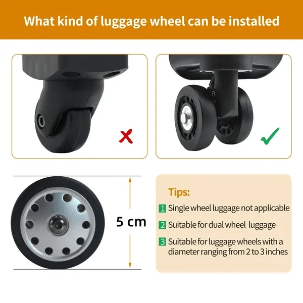 Ultra Smart Luggage Wheel Covers™ | Hjuldeksler til bagasje
