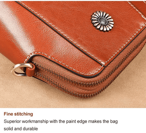 Retro Crossbody Leather Bag™ | Stilig veske med skulderstropp