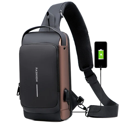 ComfyFit Crossbody Bag™ | Tyverisikring med USB-ladeport