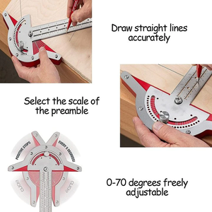 Ultra Accurate Ruler™ | Justerbar kantlinjal for trebearbeiding