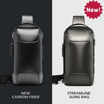 ComfyFit Crossbody Bag™ | Tyverisikring med USB-ladeport